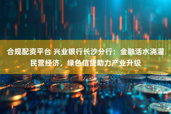 合规配资平台 兴业银行长沙分行：金融活水浇灌民营经济，绿色信贷助力产业升级