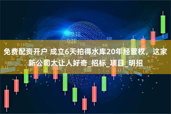 免费配资开户 成立6天拍得水库20年经营权，这家新公司太让人好奇_招标_项目_明招